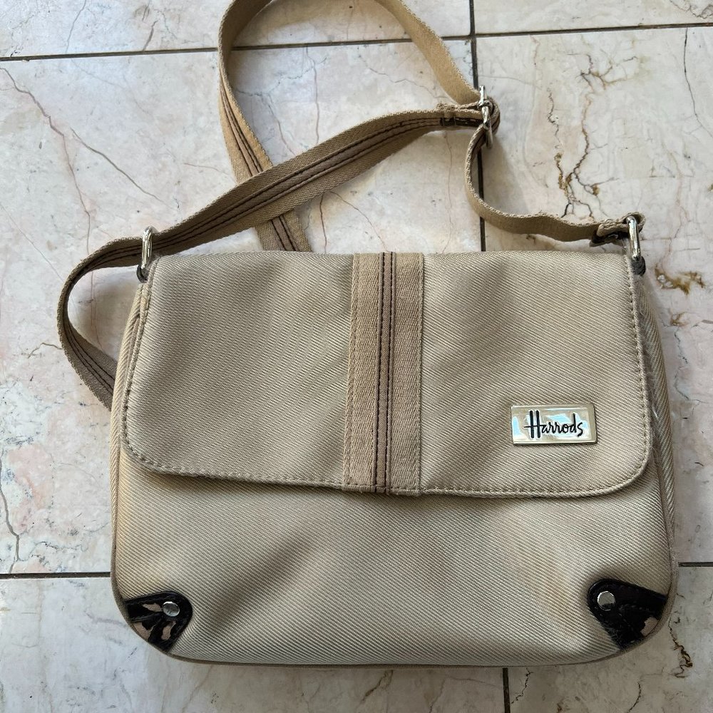 Harrods Women's Cream Shoulder Bag
